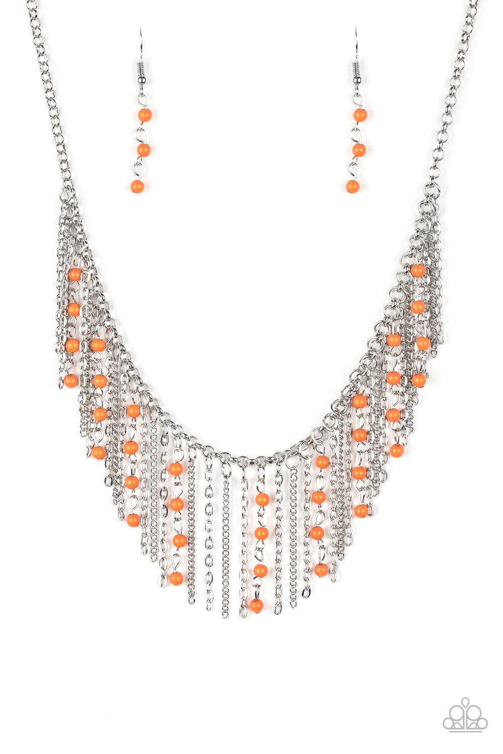 Harlem Hideaway - Orange Necklace Set