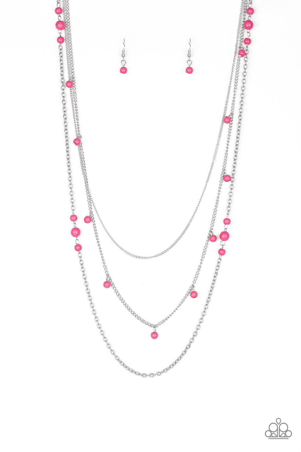 Laying The Groundwork - Pink Necklace Set