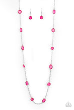 Cargar imagen en el visor de la galería, Glassy Glamorous - Pink Necklace Set
