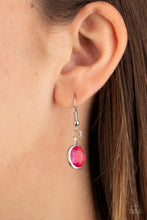 Cargar imagen en el visor de la galería, Glassy Glamorous - Pink Necklace Set
