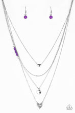 Load image into Gallery viewer, Gypsy Heart - Purple Necklace Set
