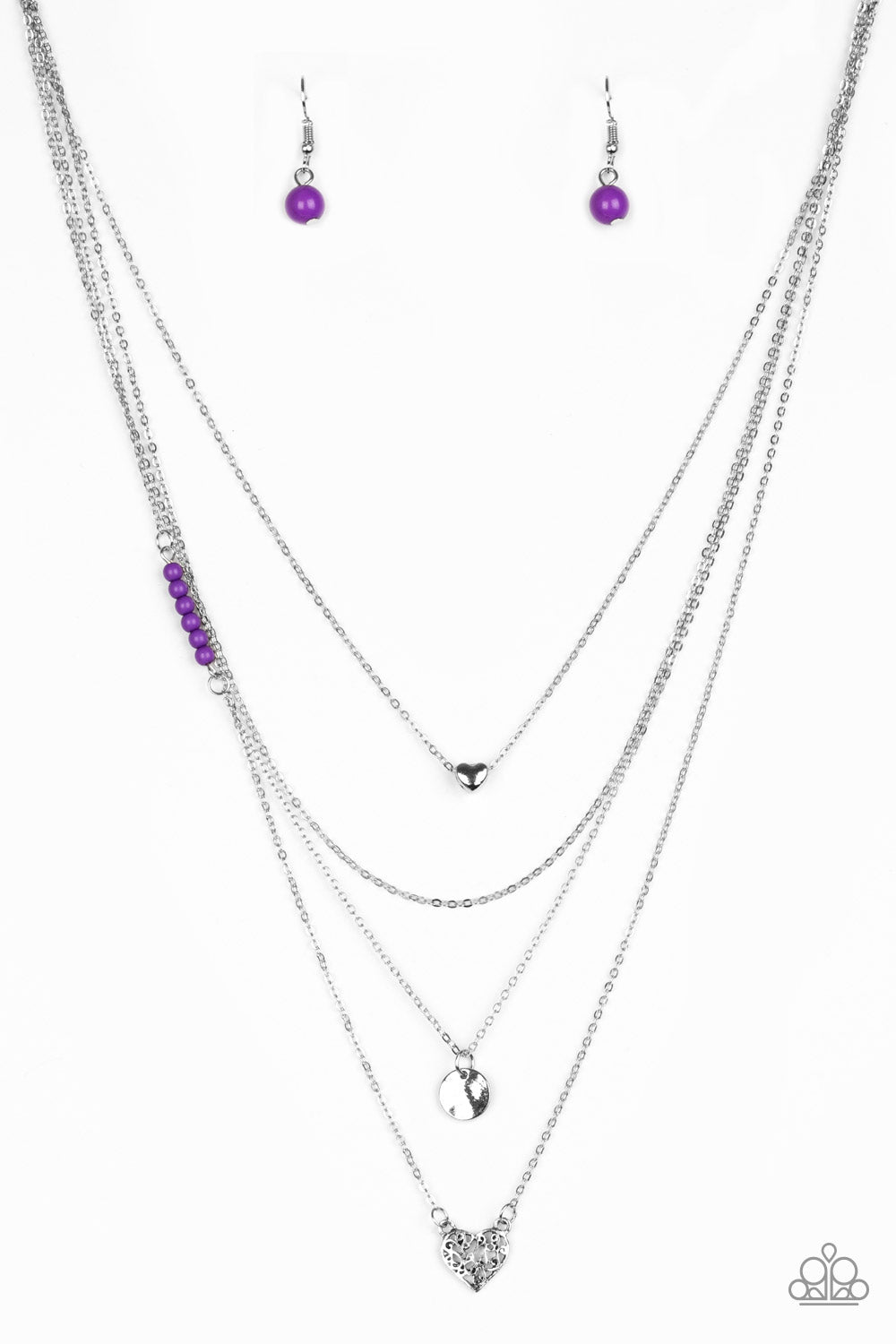 Gypsy Heart - Purple Necklace Set