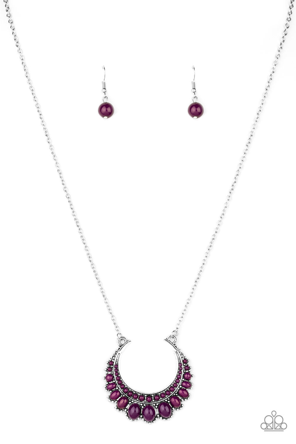 Count To ZEN - Purple Necklace Set