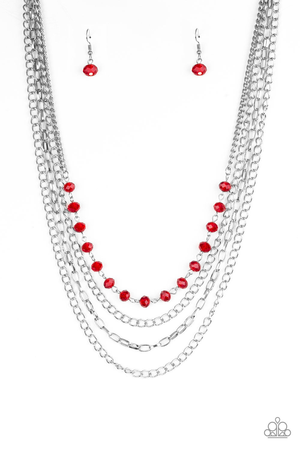 Extravagant Elegance - Red Necklace Set