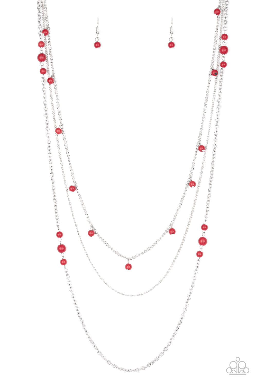 Laying The Groundwork - Red Necklace Set