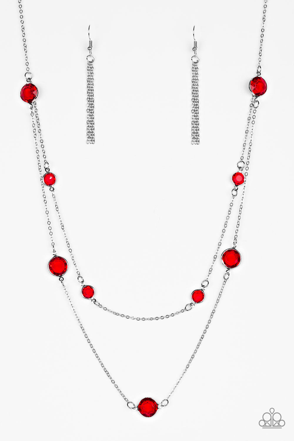 Raise Your Glass - Red Necklace Set