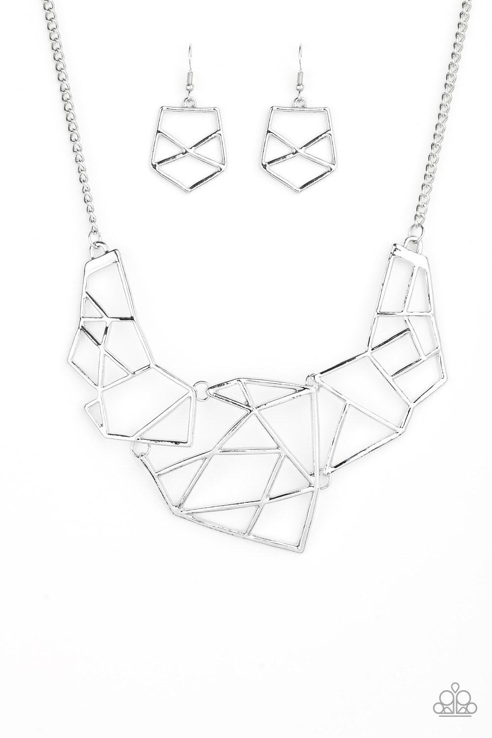 World Shattering - Silver Necklace Set