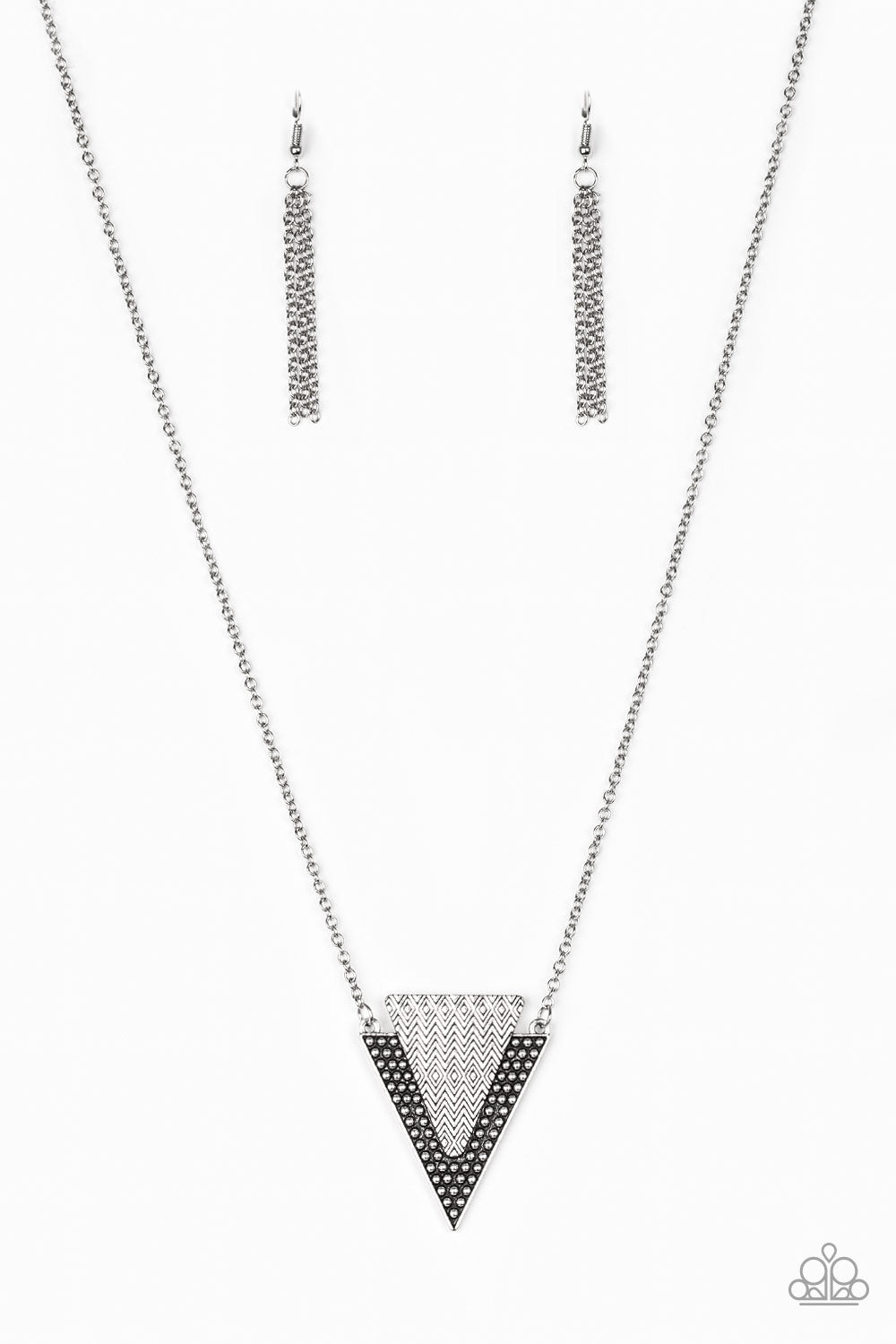 Ancient Arrow - Silver Necklace Set