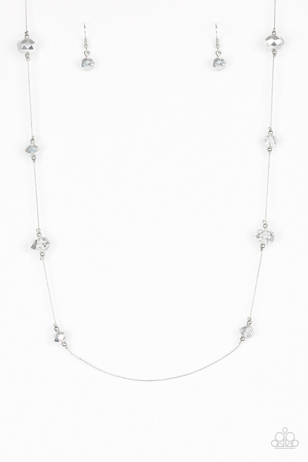 Champagne on the Rocks - White Necklace Set