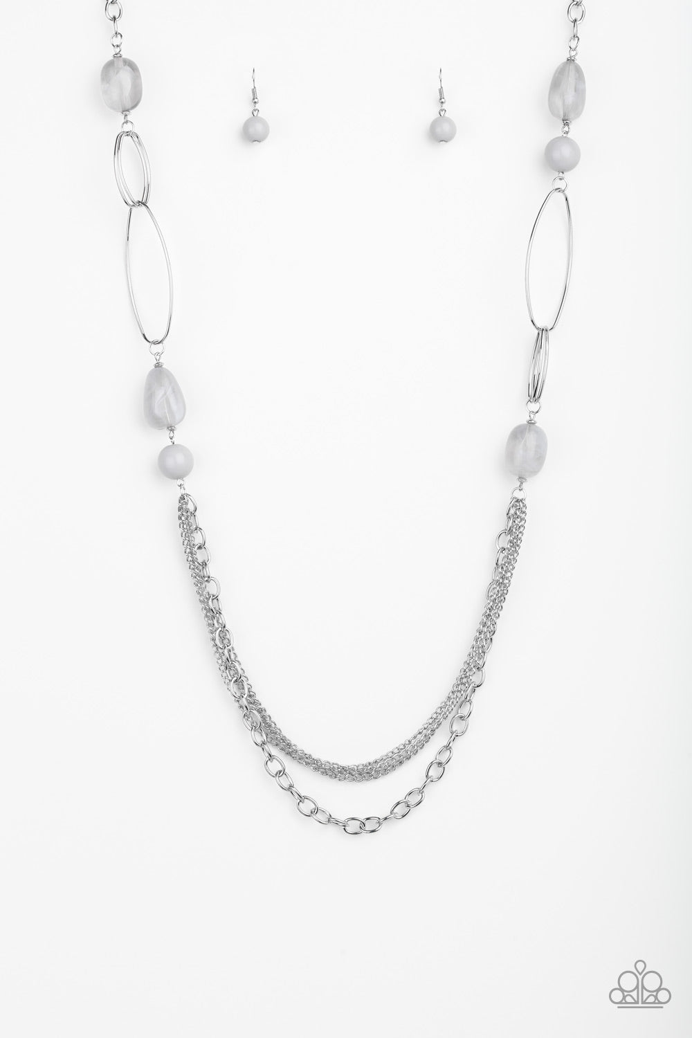 Pleasant Promenade - Silver Necklace Set