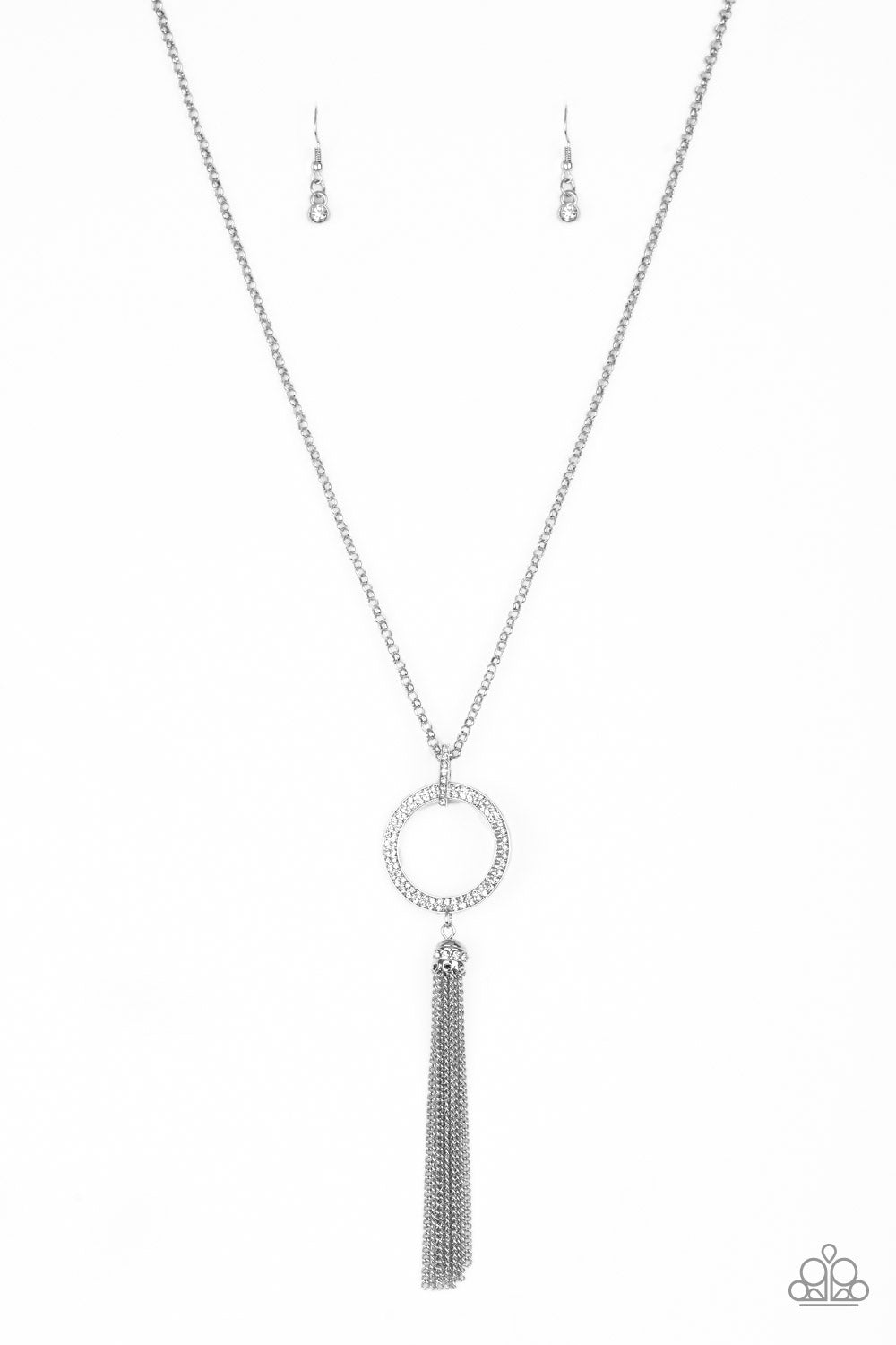 Straight To The Top - White Necklace Set