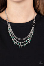 Load image into Gallery viewer, Financially Fabulous - Green Necklace Set
