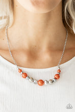 Cargar imagen en el visor de la galería, The Big-Leaguer - Orange Necklace Set
