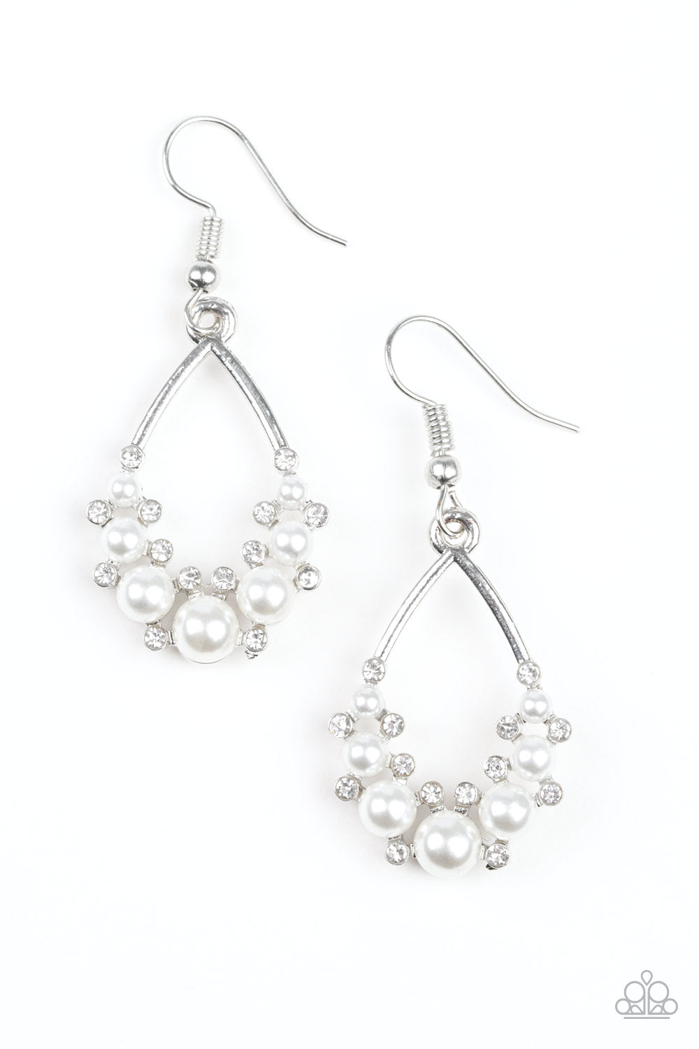 Fancy First - White Earrings