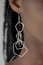 Load image into Gallery viewer, Five-Sided Fabulous - Silver Earrings
