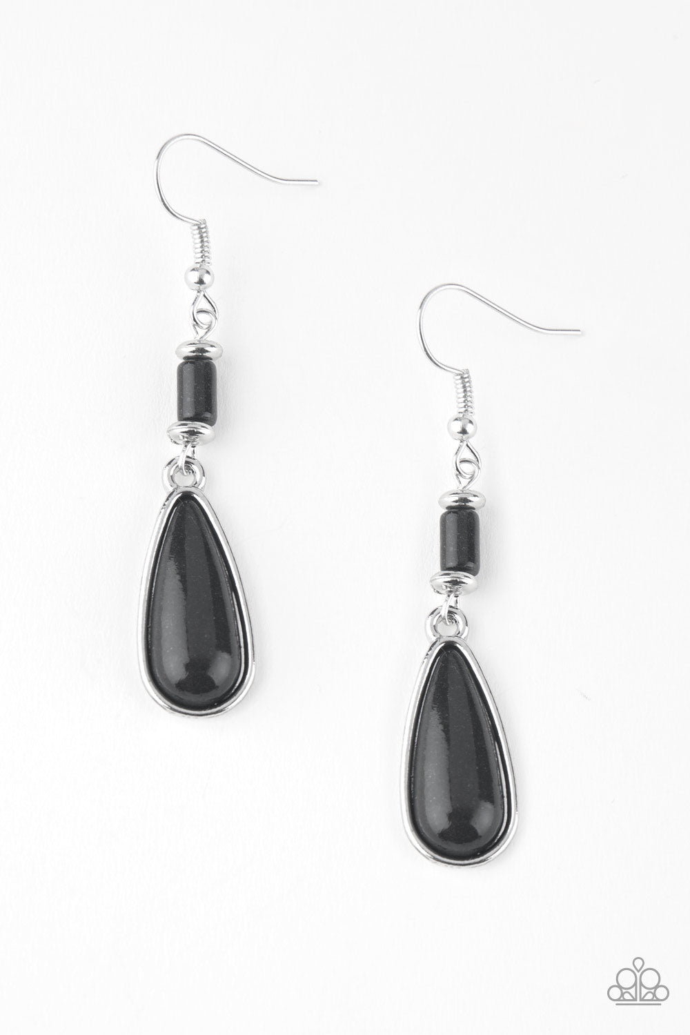 Courageously Canyon - Black Earrings