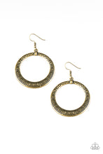 Load image into Gallery viewer, Mayan Mantra - Brass Earrings
