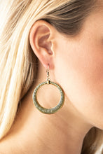 Load image into Gallery viewer, Mayan Mantra - Brass Earrings
