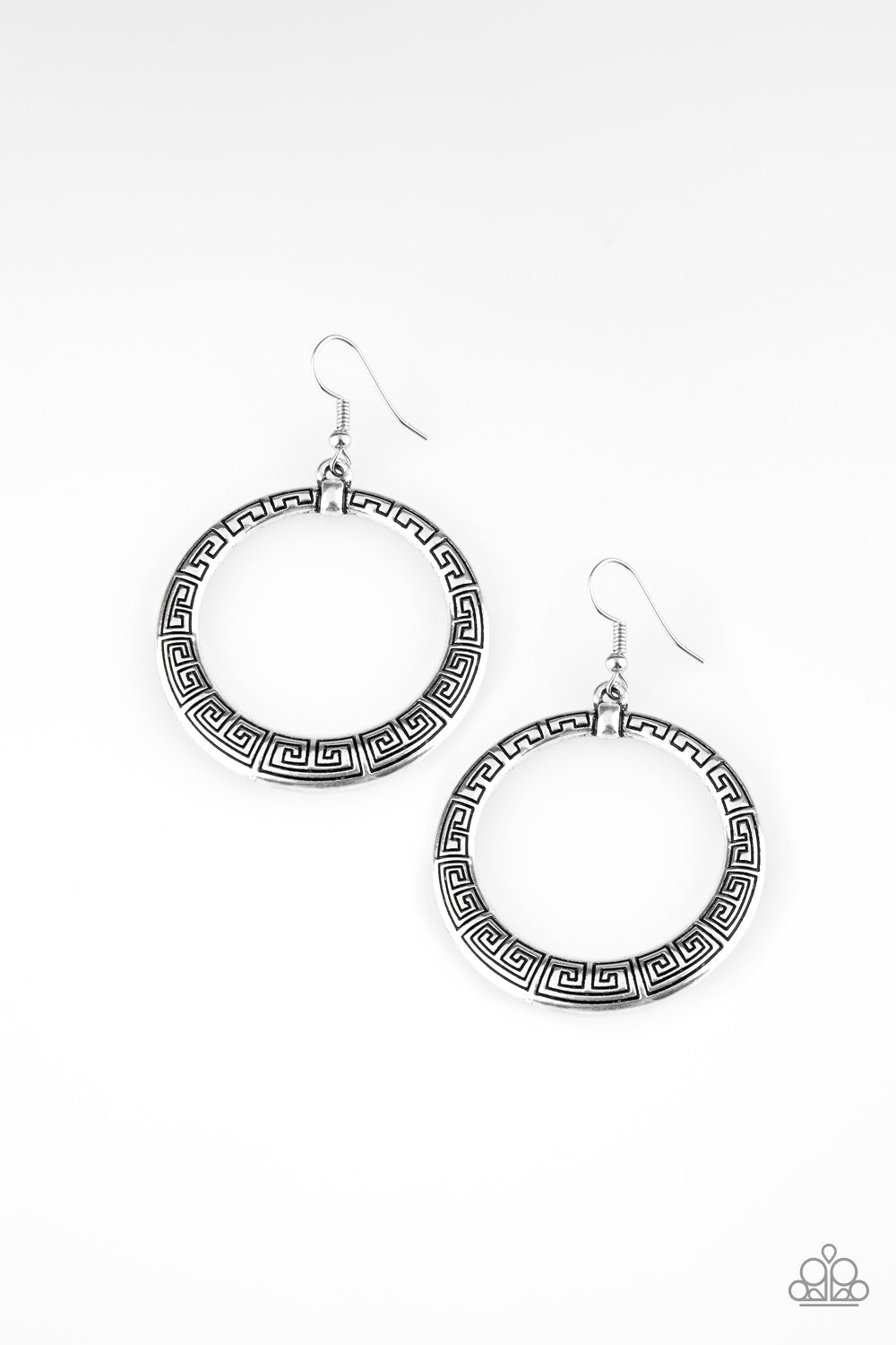 Mayan Mantra - Silver Earrings