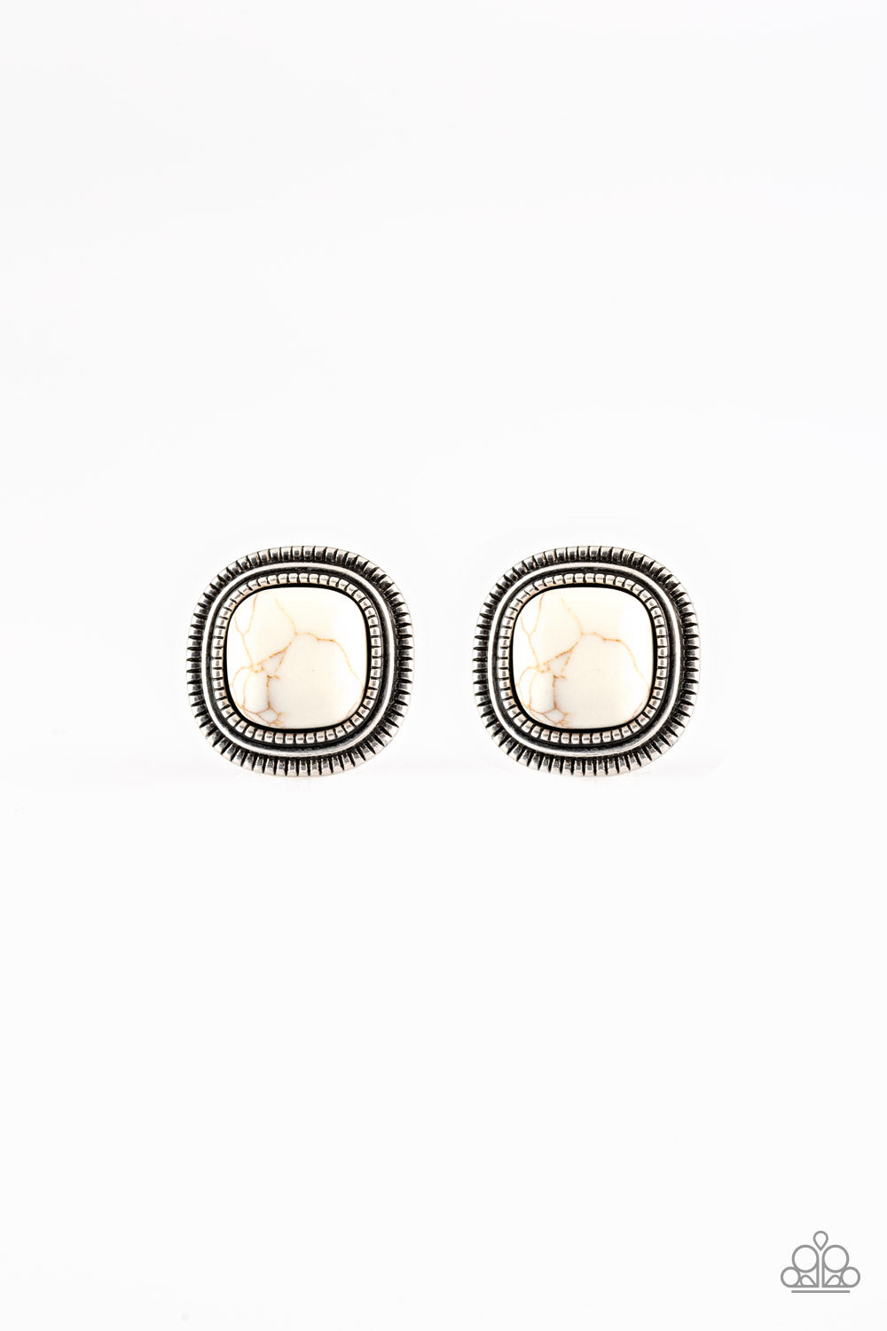 FRONTIER-Runner - White Post Earrings