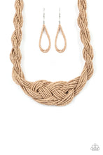 Cargar imagen en el visor de la galería, A Standing Ovation - Brown Necklace Set
