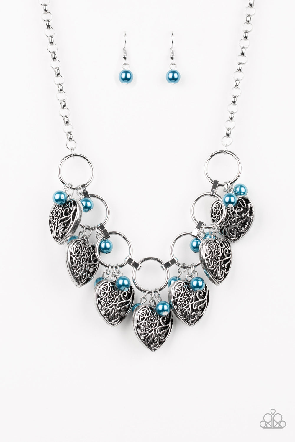 Very Valentine - Blue Necklace Set