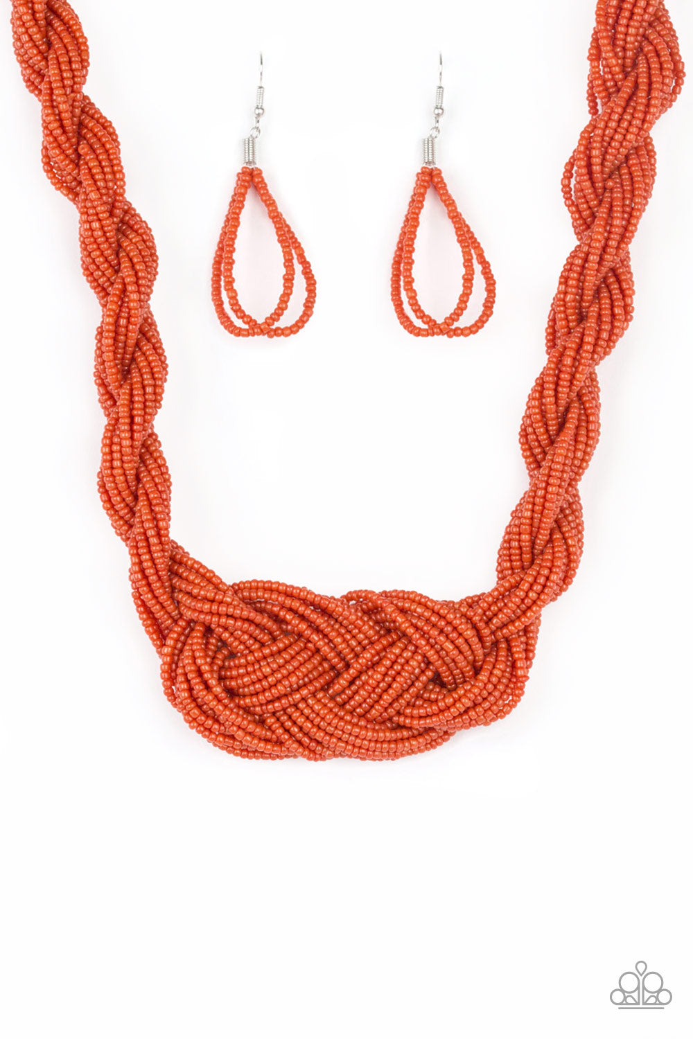 A Standing Ovation - Orange Necklace Set