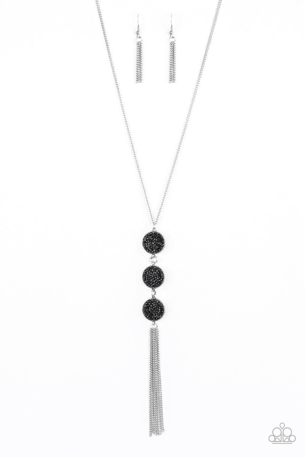 Triple Shimmer - Black Necklace Set