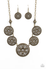 Load image into Gallery viewer, Written In The STAR LILIES - Brass Necklace Set
