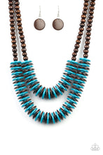 Cargar imagen en el visor de la galería, Dominican Disco - Blue Necklace Set
