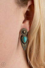 Cargar imagen en el visor de la galería, Fly Into the Sun - Brass Earrings
