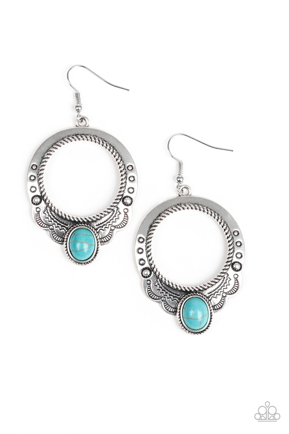 Natural Springs - Blue Earrings