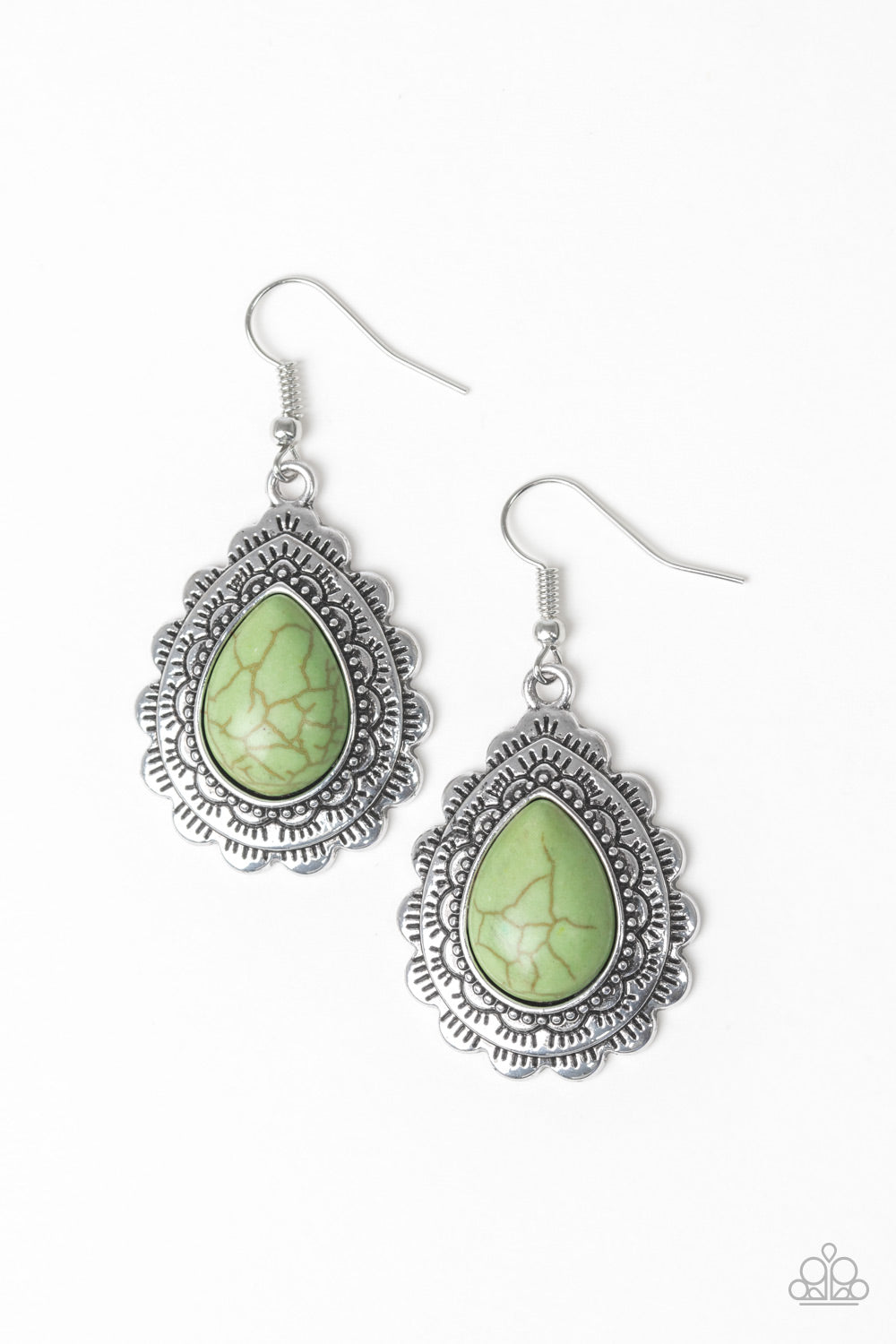 Mesa Mustang - Green Earrings