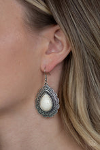 Load image into Gallery viewer, Mountain Mover - White Earrings
