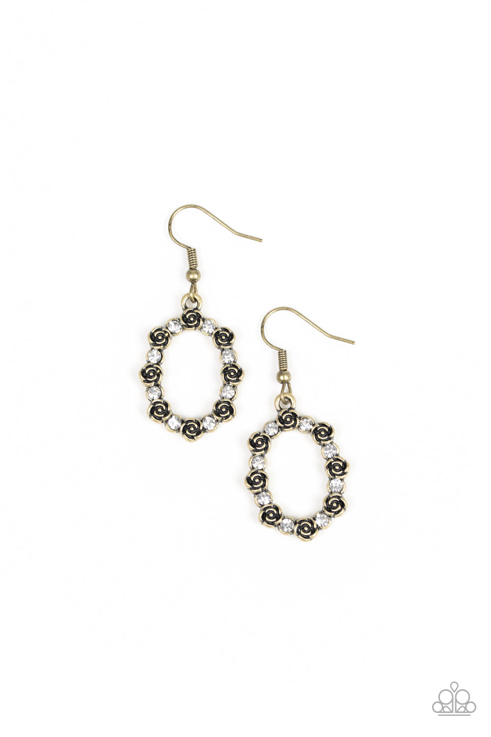 Rosy Royal - Brass Earrings