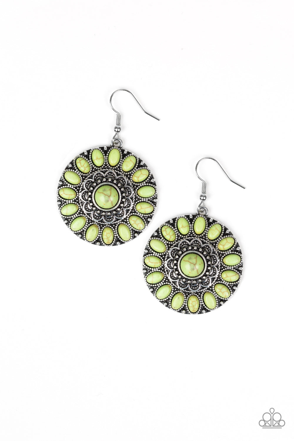 Desert Palette - Green Earrings