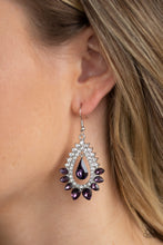 Load image into Gallery viewer, Boss Brilliance - Purple Earrings
