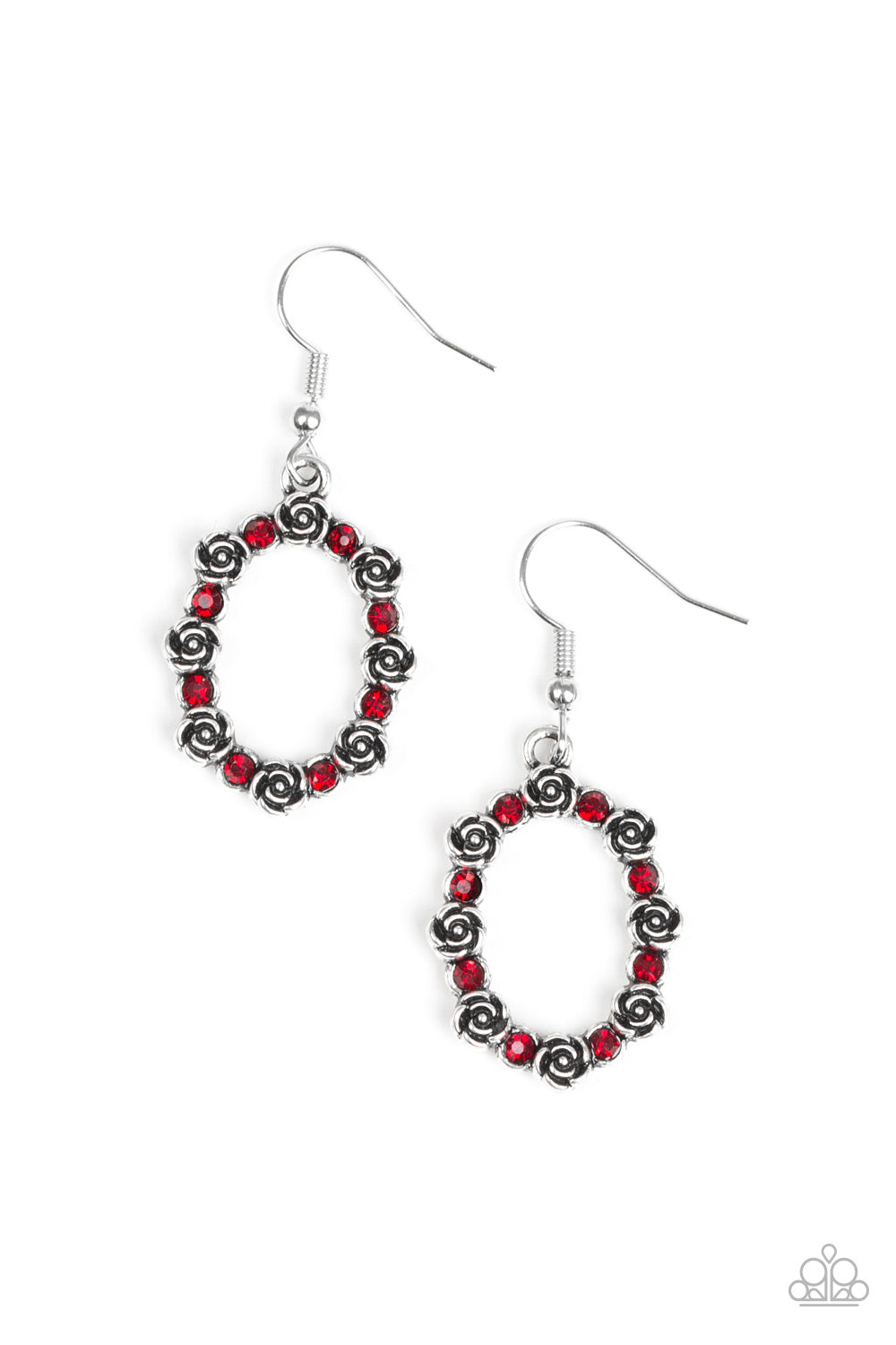 Rosy Royal - Red Earrings