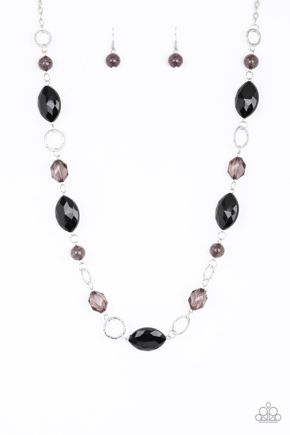 Shimmer Simmer - Black Necklace Set