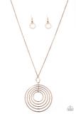 Running Circles In My Mind - Rose Gold Necklace Set