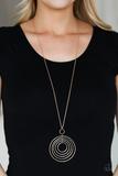 Load image into Gallery viewer, Running Circles In My Mind - Rose Gold Necklace Set
