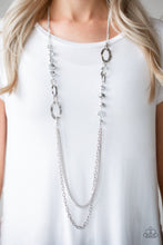 Cargar imagen en el visor de la galería, Modern Girl Glam - Silver Necklace Set
