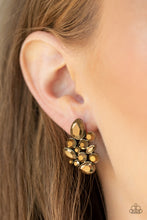 Load image into Gallery viewer, Galaxy Glimmer - Brass Earrings
