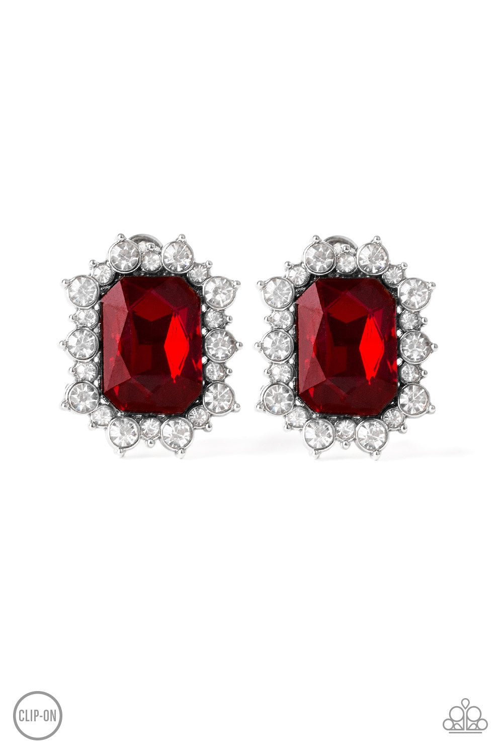 Prime Time Shimmer - Red Earrings