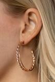 Load image into Gallery viewer, Retro Twist - Rose Gold Earrings
