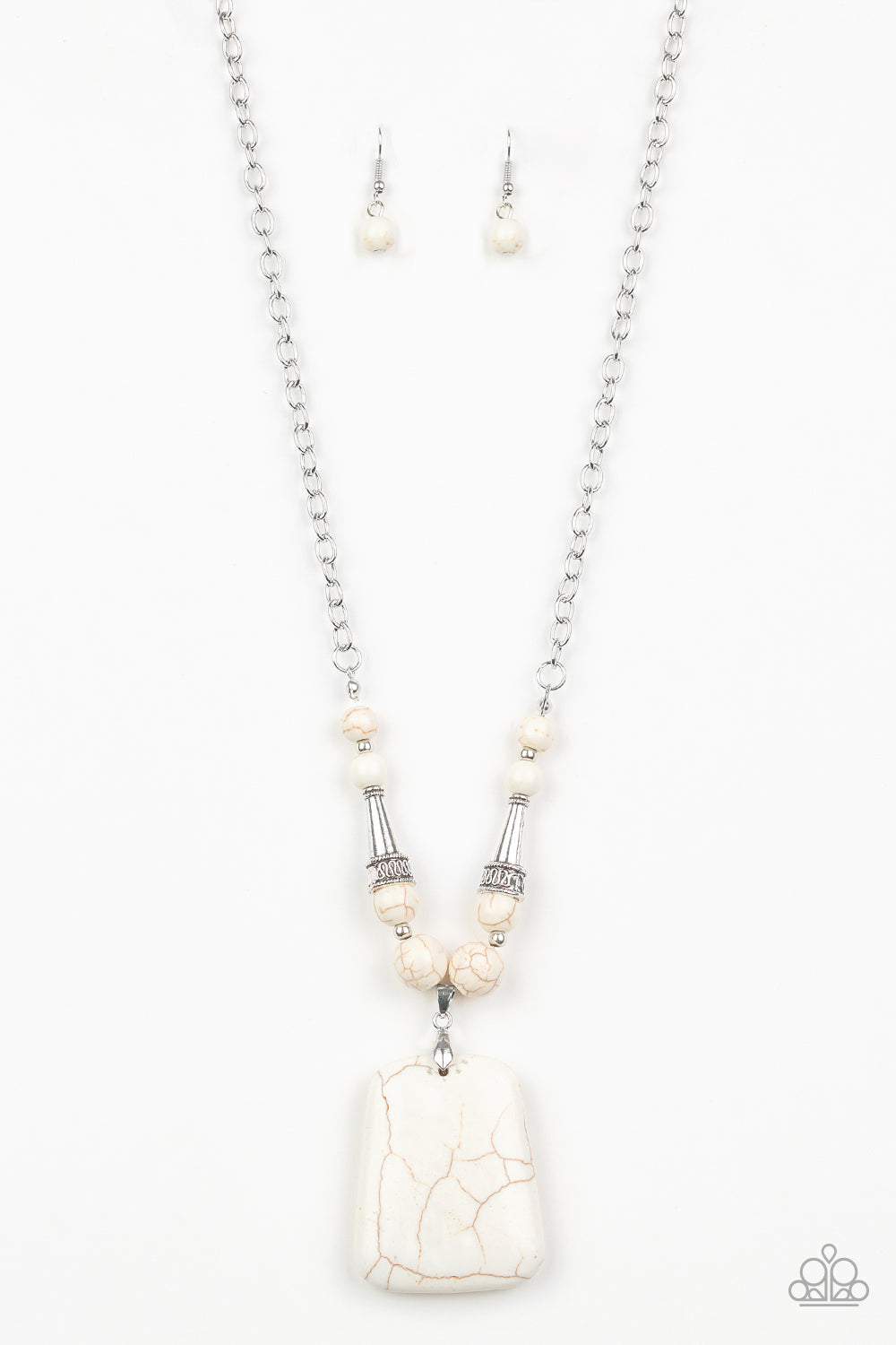 Sandstone Oasis - White Necklace Set