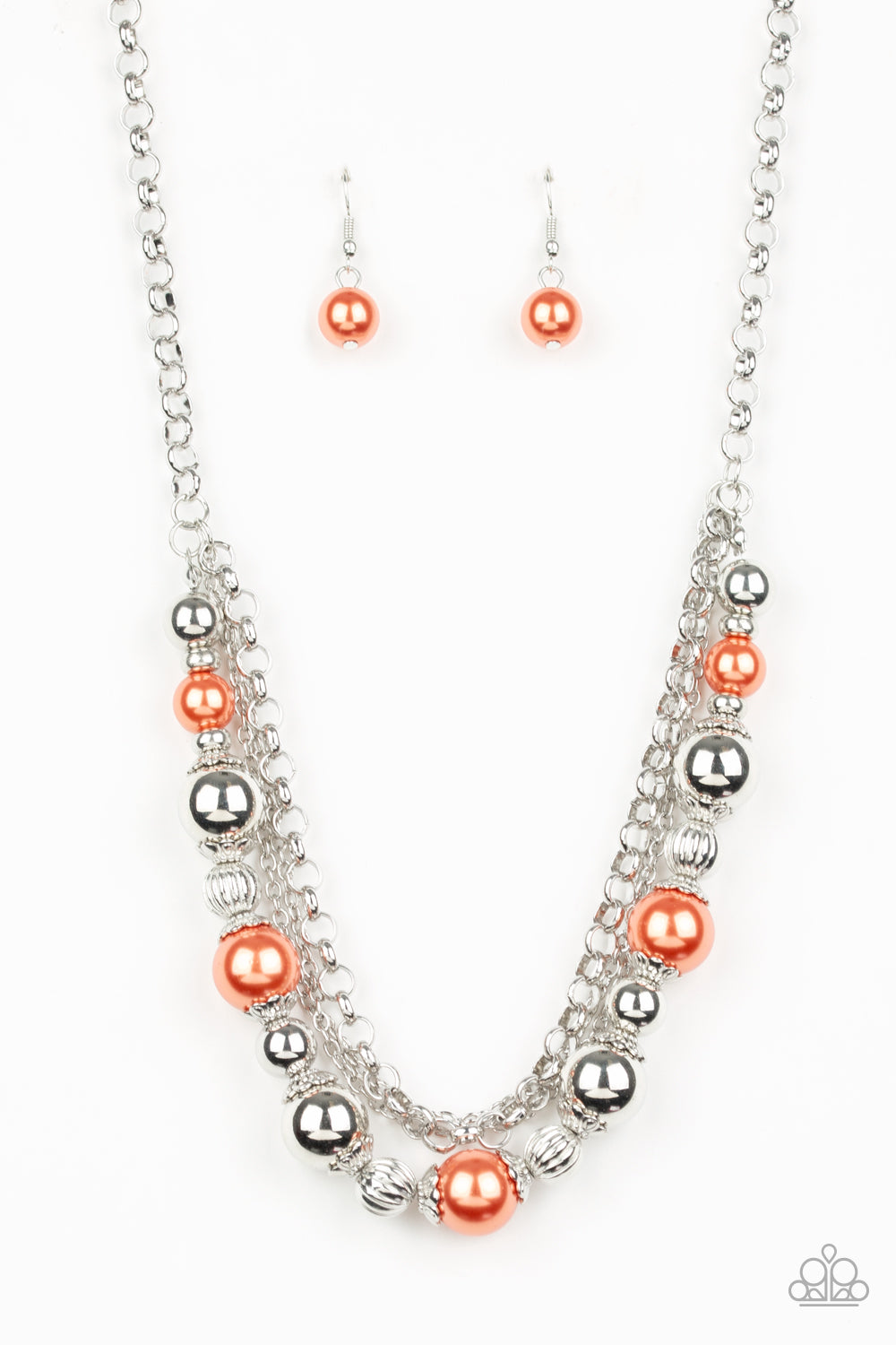 5th Avenue Romance - Orange Necklace Set