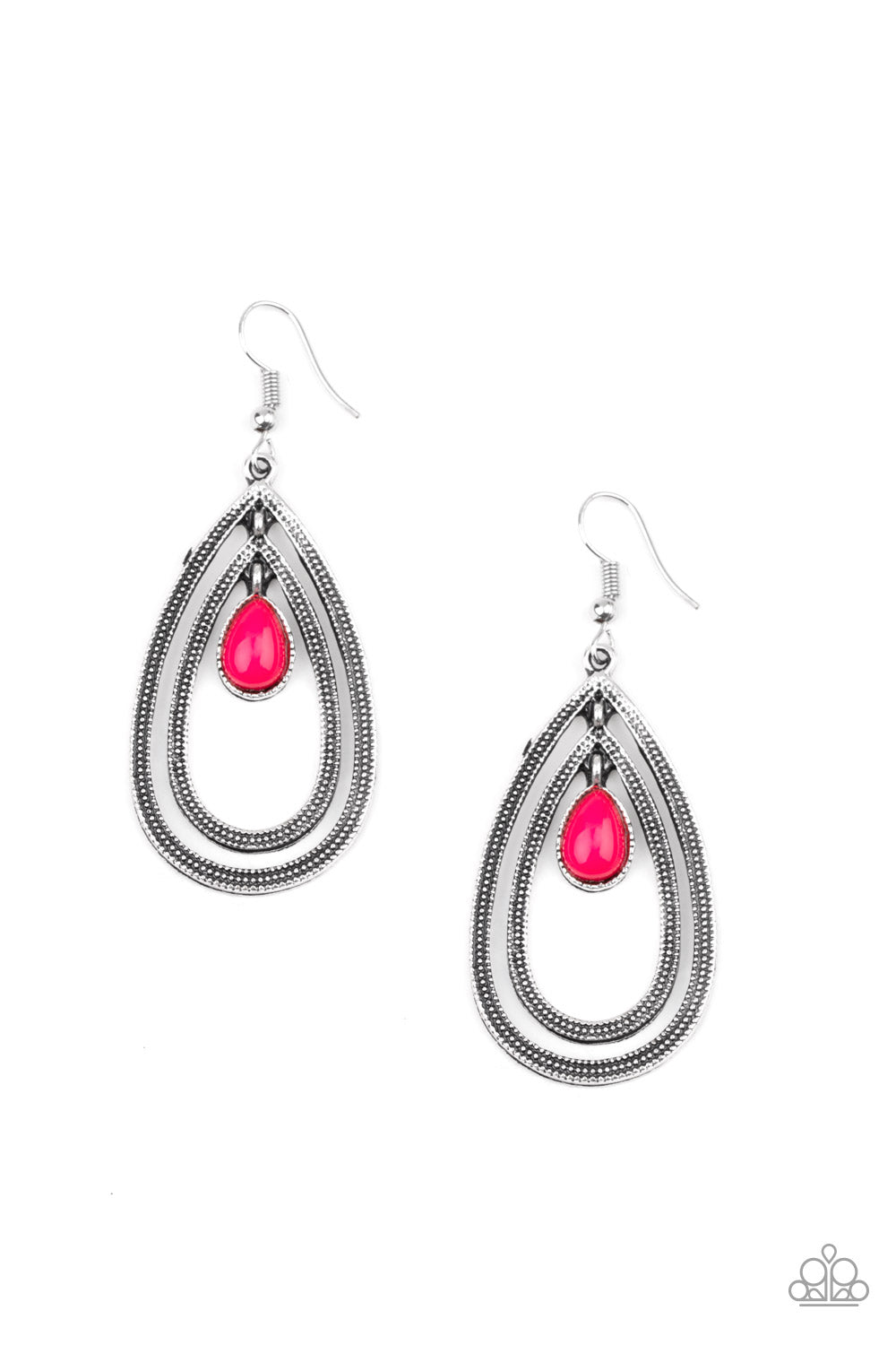 Drops of Color - Pink Earrings