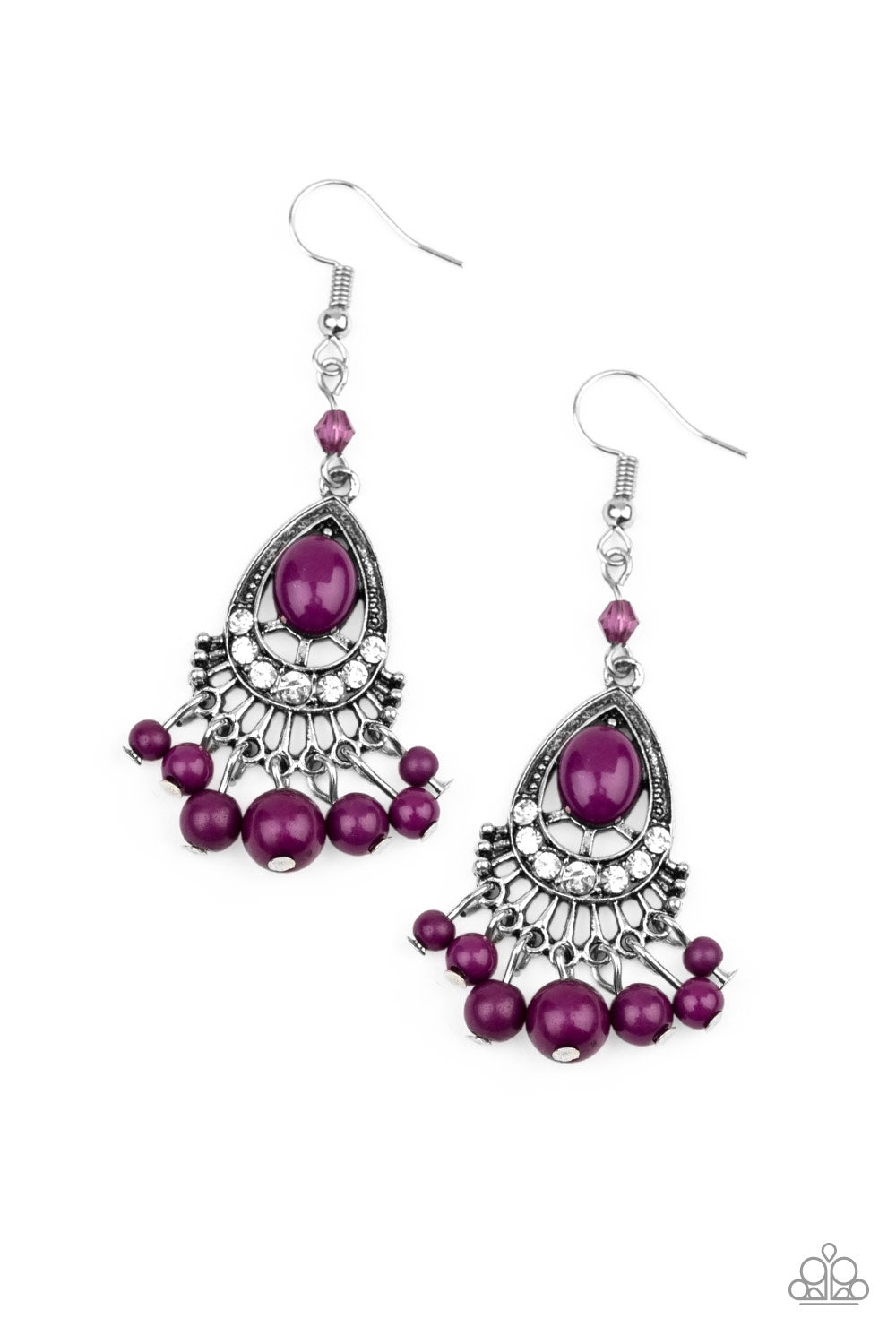 Floating On HEIR - Purple Earrings