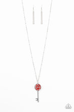 Cargar imagen en el visor de la galería, Key Keepsake - Red Necklace Set
